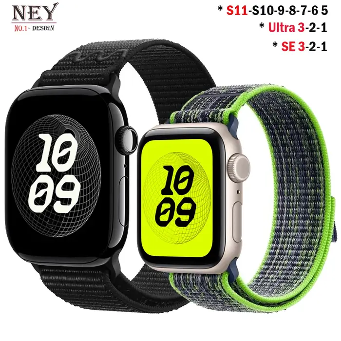 Bracelet à rayures pour bracelets de montre Apple série 49mm 11-10-9-8-7-6-5-4-SE-Ultra 2-3 42mm 46mm 45mm 40 44mm 41mm iWatch Sport Nyon Loop