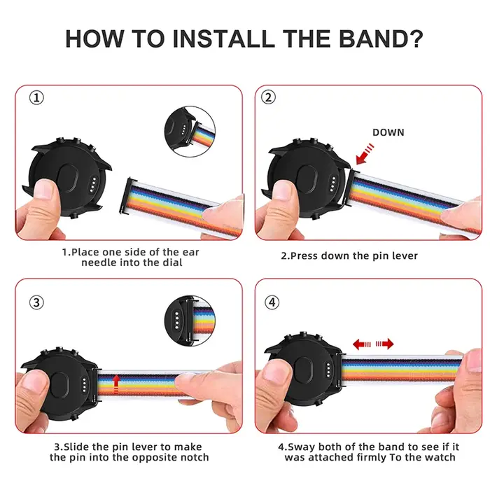 Bracelet en Nylon à boucle de voyage de 24mm pour Suunto 9 7 Baro/Suunto D5 Spartan Sport poignet HR/Baro montre intelligente bande remplaçable ceintures Correa