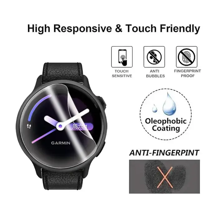 Protecteur d'écran souple pour montre intelligente Garmin Vivoactive 6 5