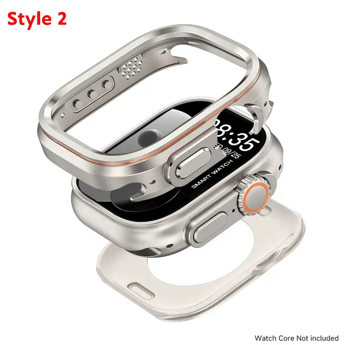 Coque en métal + PC pour Apple Watch Ultra 3/2/1 49mm