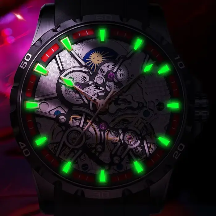 Nouvelle Montre Mécanique AILANG 8826-3 2026 à Double Dôme en Cristal, Tourbillon, Phase de Lune, Lumineuse, Étanche et Tendance