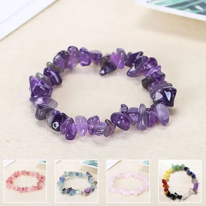 Bracelet en gravier naturel irrégulier