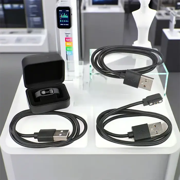 Cordon de chargeur de montre intelligente universel câble de charge magnétique 2 broches 4