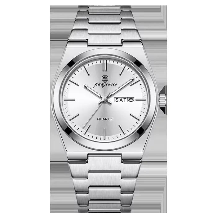 PAAZOMU luxe Quartz homme montre-bracelet Sport hommes montres étanche lumineux Date semaine acier i