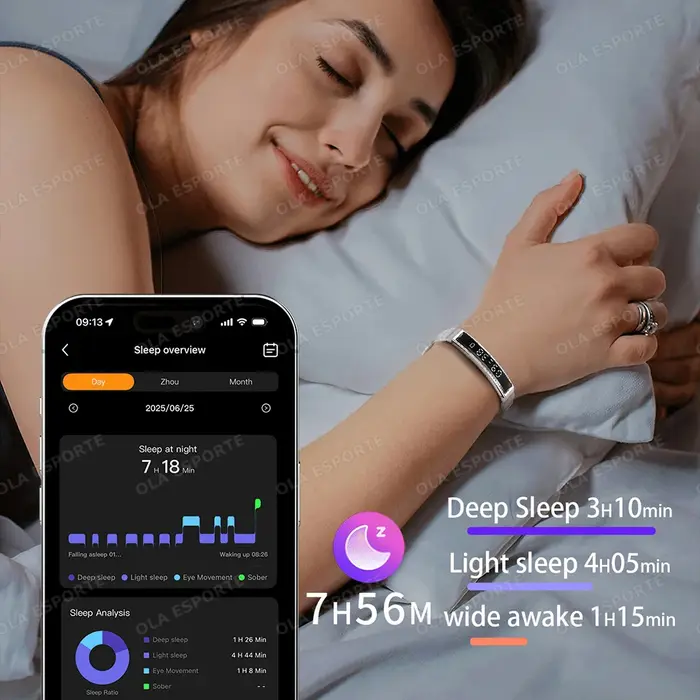 Nouvelle Montre Connectée 2026 Podomètre Bracelet Intelligent Santé Femme Contrôle Gestuel Étanche Moniteur Fréquence Cardiaque Sommeil Bracelets Connectés