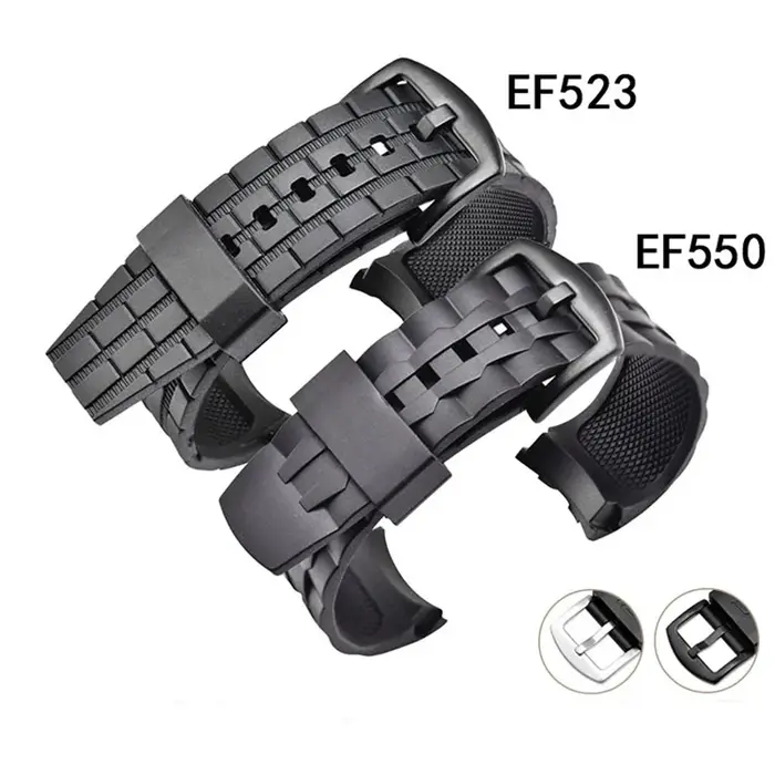 Pour Casio Edifice série Bracelet EF-550/EF523 bracelets de montre en caoutchouc