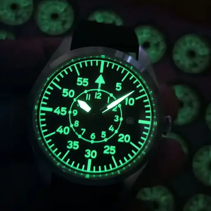 Flieger Montre pilote A Type B aviateur champ automatique Reloj Piloto Relogio Montre-bracelet mécanique Orologio Pilota