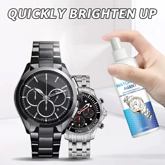 Spray de polissage pour l'entretien des montres - Prévient la décoloration et restaure la brillance des surfaces