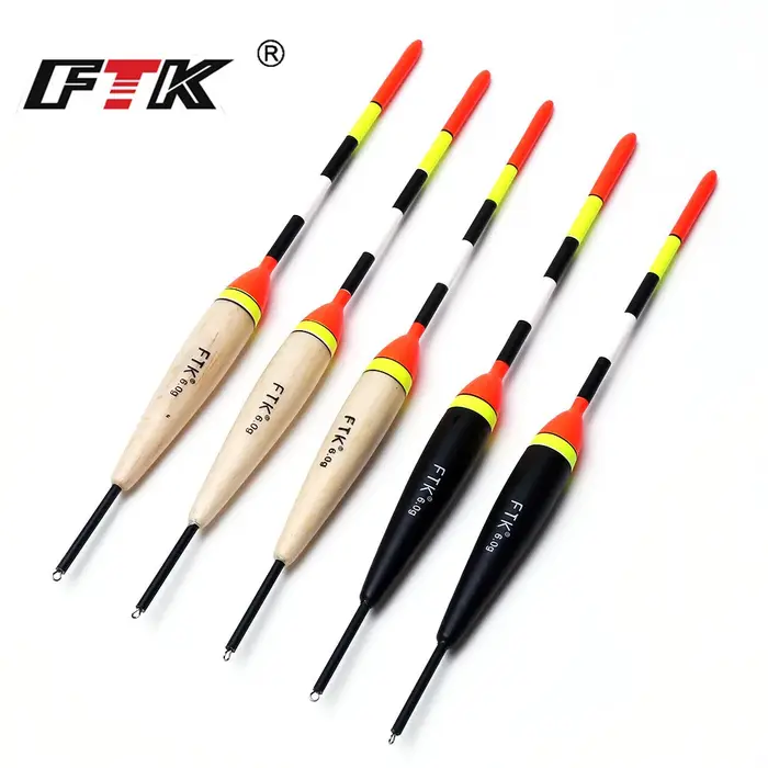 FTK Barguzinsky sapin clair sur le noir 5 pièces/lot flotteur de pêche longueur 19-23cm poids de flo