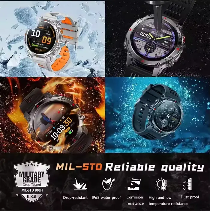Nouvelle Montre Connectée Sportive Professionnelle GPS 2025 pour Hommes – Suivi GPS Course et Cyclisme en Extérieur, Boussole, Altimètre, Étanchéité 3ATM, Bracelets Sportifs