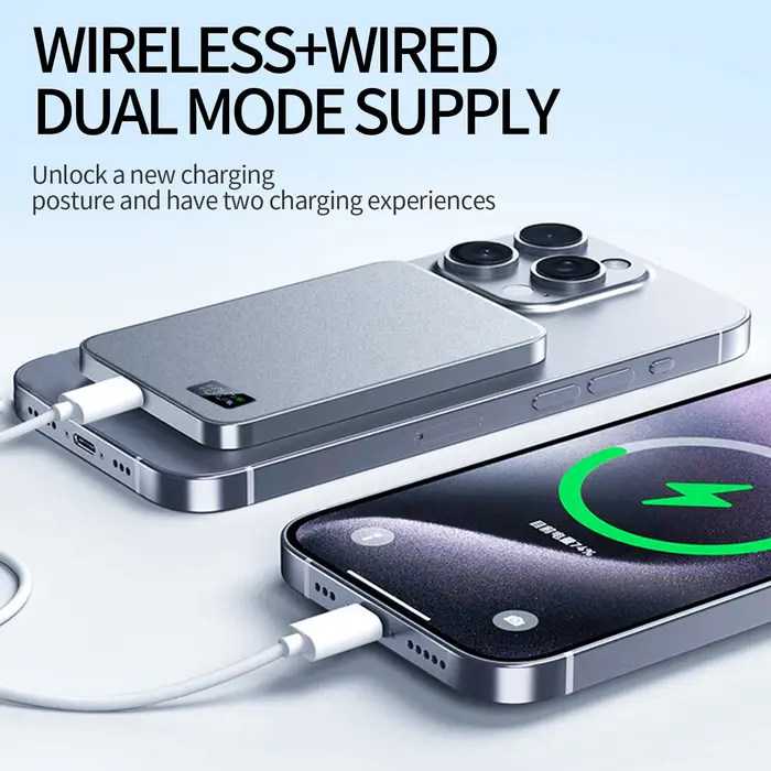Magsafe PowerBank pour Apple Watch 49 45 44 46mm chargeur sans fil portable pour iPhone série Samsung batterie externe