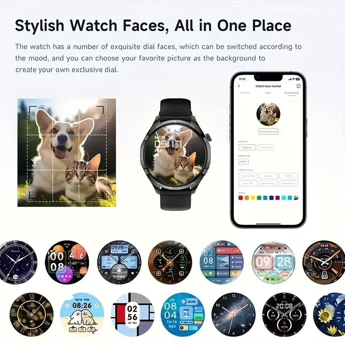 Montre connectée, écran tactile de 1