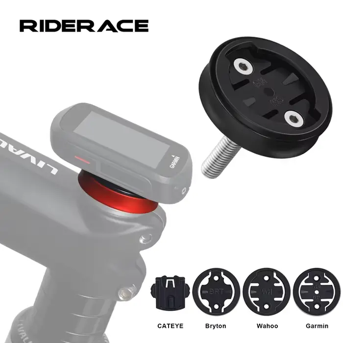 RIDERACE Support d'ordinateur de vélo pour Garmin GPS compteur de vitesse en alliage d'aluminium vtt
