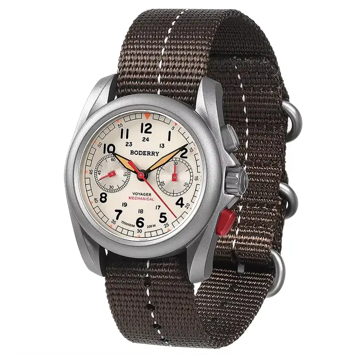 BODERRY – montre chronographe pour hommes
