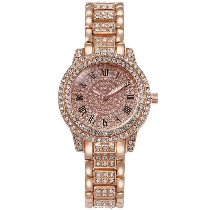Nouvelle montre de luxe en diamant brillant pour femmes, marque élégante, Quartz, Bracelet en acier,