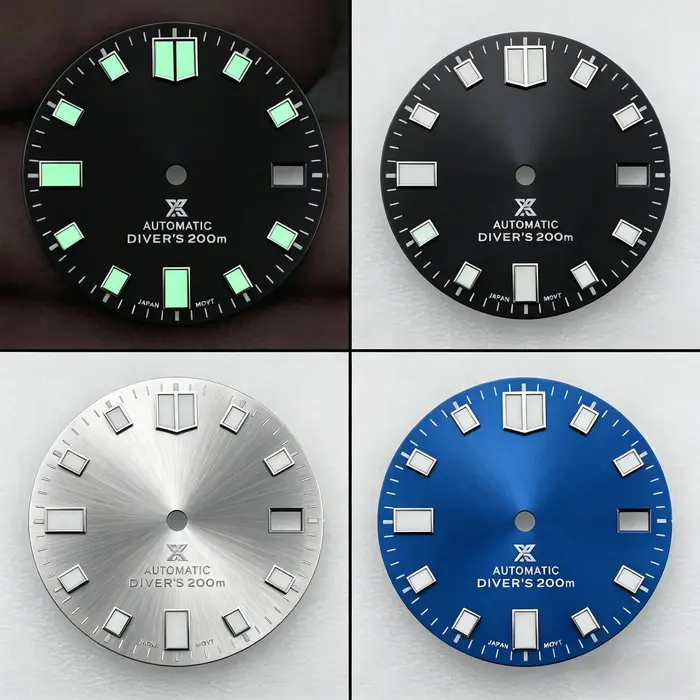 Cadran NH35 28.5mm, cadran de montre de plongée original