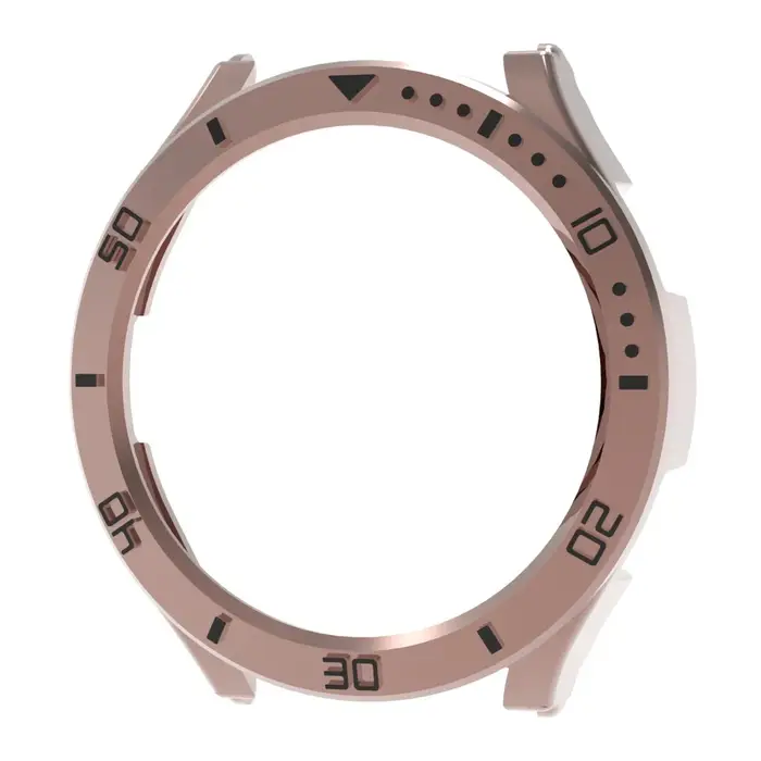 Cadran cadre lunette Mod couverture pour Samsung Galaxy montre 7 6 5 Pro PC plastique galvanoplastie demi-enveloppé pare-chocs 44mm 40mm 46mm