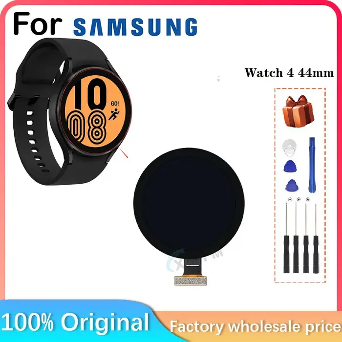 Nouveau pour Samsung Galaxy Watch 4 44mm R-870 R-875 SM-R870 SM-R875 GPS Bluetooth WiFi + LTE LCD écran pièces remplacer réparation