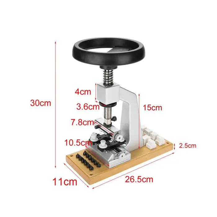Ouvre-boîtier de montre avec 6 matrices