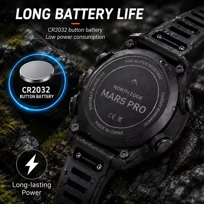 Montre de plein air NORTH EDGE MARS PRO pour hommes