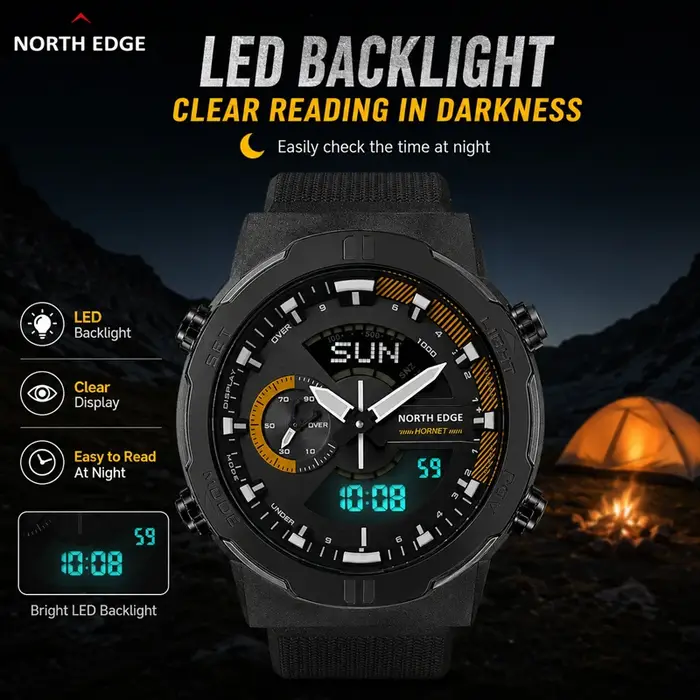 Montre numérique pour homme NORTH EDGE HORNET 2026