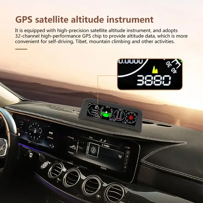 Compteur de vitesse GPS X90 multifonction numérique HUD affichage tête haute