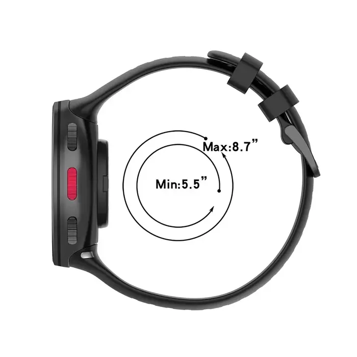 Bracelet en silicone pour montre connectée sportive Polar Vantage V2