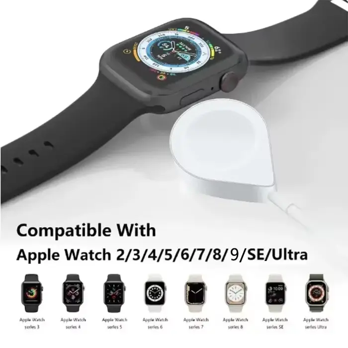 Câble USB C 3 en 2 pour chargeur Apple Watch