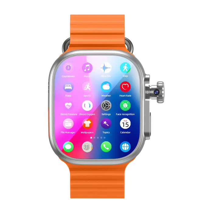 Montre connectée DW200 pour hommes, WIFI, Touch ID, NFC, infrarouge, avec caméra rotative, déverroui