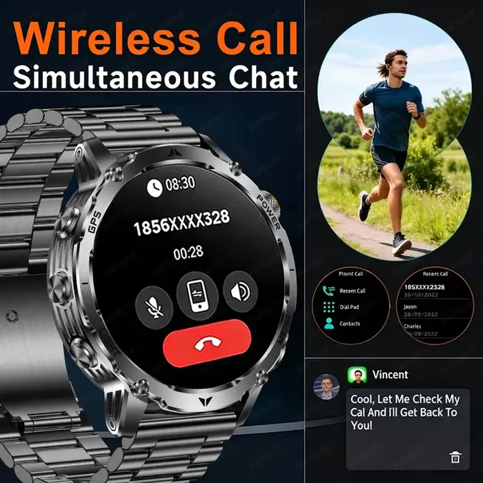 Nouvelle montre connectée GPS d'extérieur pour homme 2026