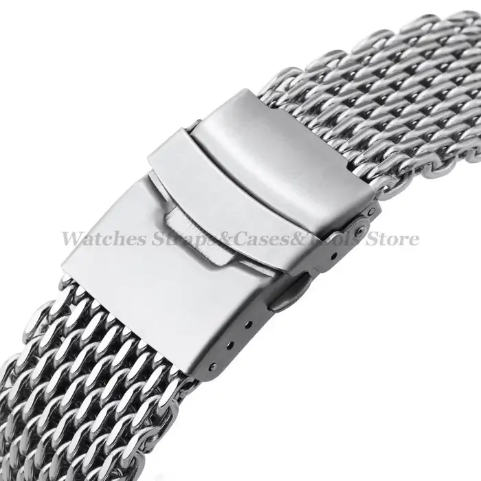 Bracelet de montre requin 4.0mm d'épaisseur pour Seiko pour Omega 18mm 20mm 22mm 24mm