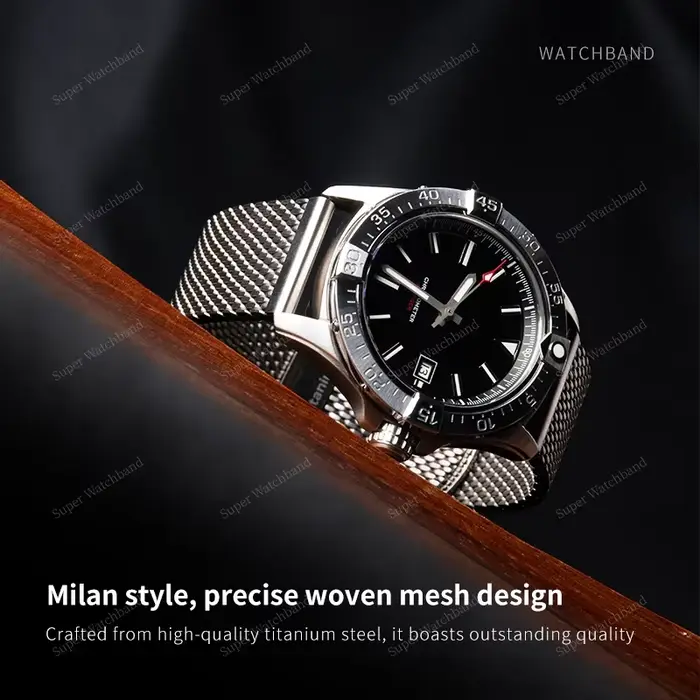 Bracelet de montre en acier titane ultraléger