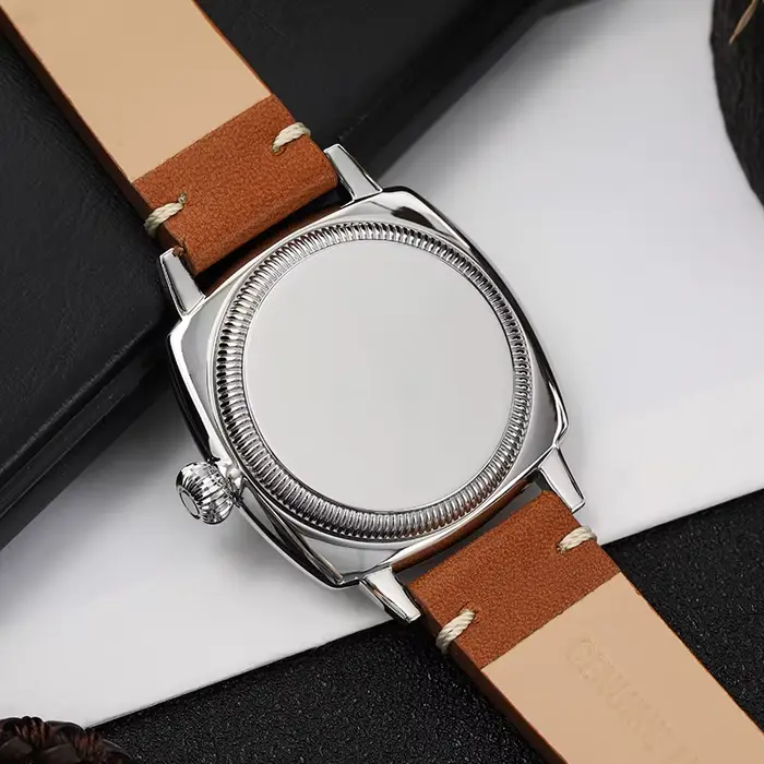 Militado ML03 montre Vintage VD78 mouvement à Quartz boîtier carré montre-bracelet rétro 100M bracelet en cuir étanche