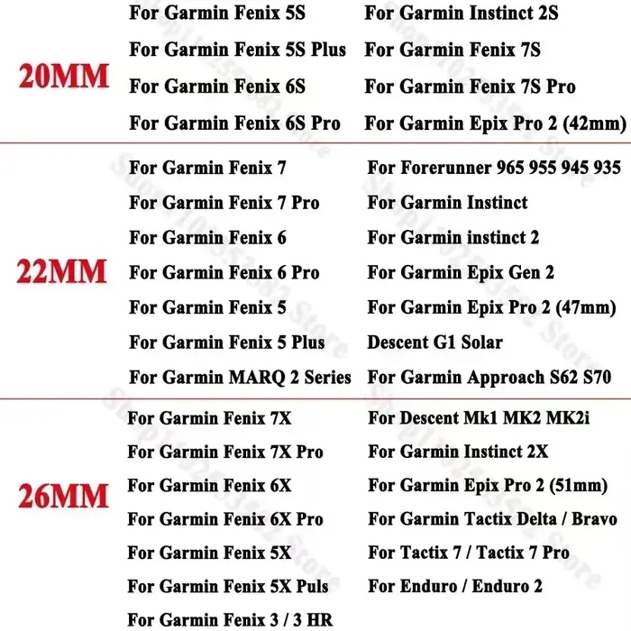 Chargeur de montre 1M pour Garmin Fenix 7X 7 7S 6 6S 6X Pro 5 5S 5X Plus Epix Gen 2 955 945 935 255