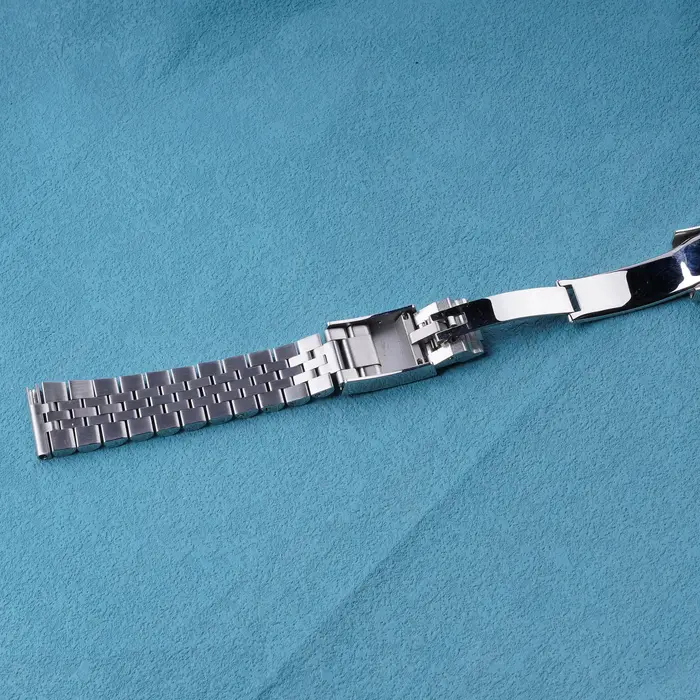 Bracelet de montre de remplacement en acier inoxydable argenté 20 mm 22 mm