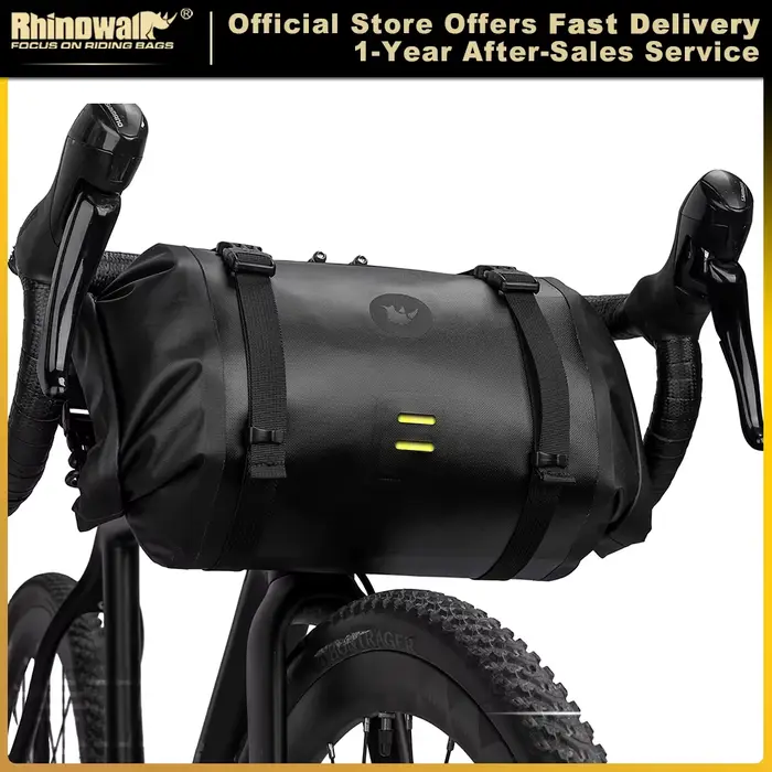 Rhinowalk – sac de guidon de vélo étanche, grande capacité 4L-12L, cadre, Tube avant, sac de cyclism