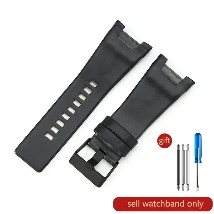 Pour montre en cuir véritable Diesel avec Interface Concave Dz4246 Dz1273 Dz1216 bracelet étanche en