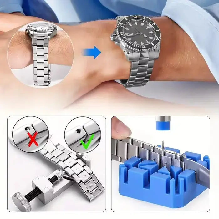 Kit de réparation de montres professionnel 16 pièces