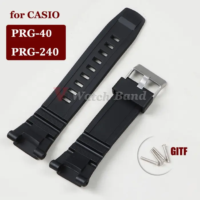 Bracelet de montre en caoutchouc pour mol Pro-trek PRG-40 série PRG-240