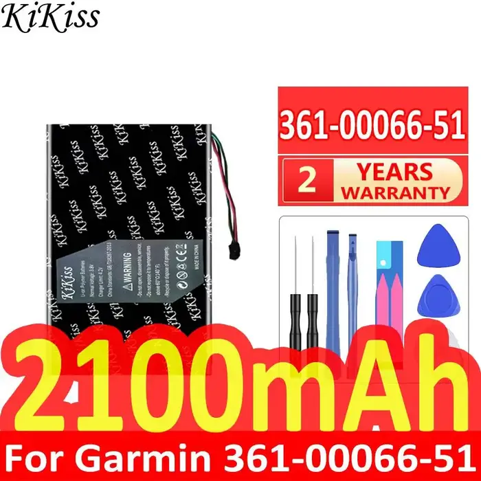 Batterie de remplacement premium pour montre connectée 2100mAh pour Garmin 361-00066-51