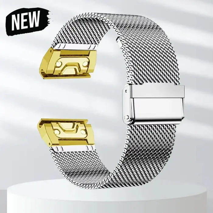 Bracelet de montre en maille milanaise en acier inoxydable