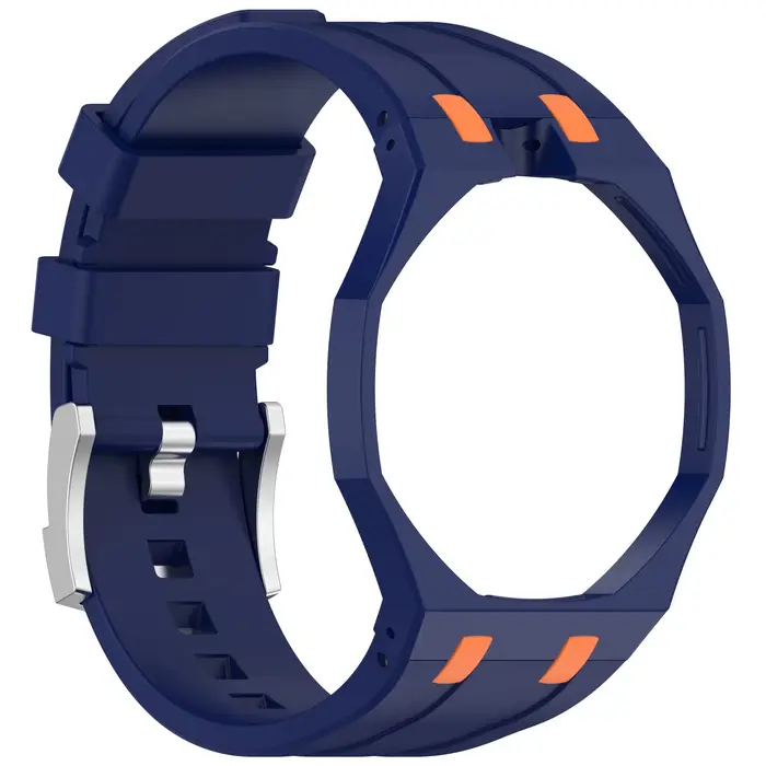 Bracelet de montre en TPU + lunette en céramique pour Swatch x AP Royal Pop