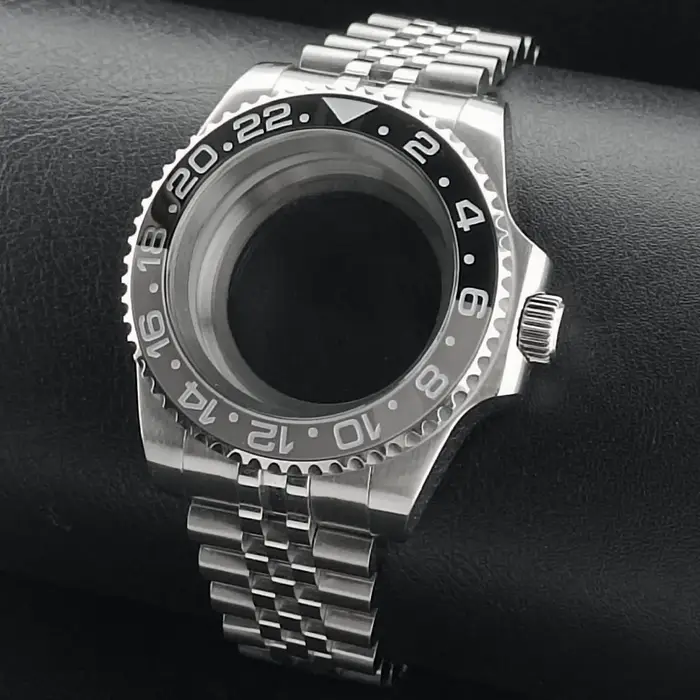 Boîtier de montre Gstuff 40MM Verre saphir à rotation bidirectionnelle adapté au mouvement NH-34