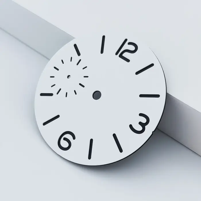 NEITON – cadran de montre noir bleu vert blanc