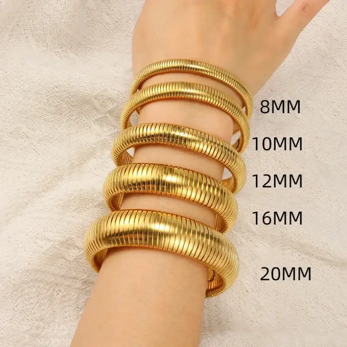 Bracelets Punk larges et épais pour femmes