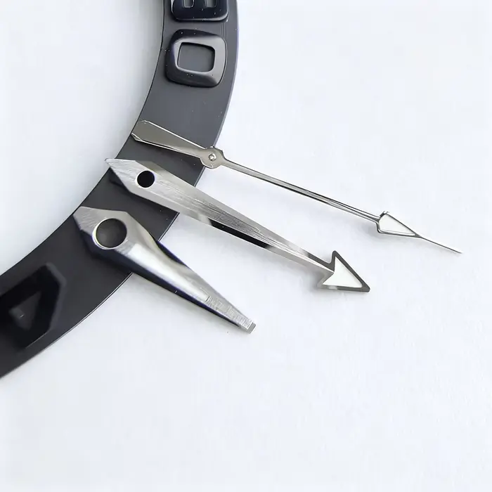 Aiguilles de montre en forme de flèche, 9.25x14x15.7mm, pour Seiko Seamaster Aqua Terra NH35/36/4R/6