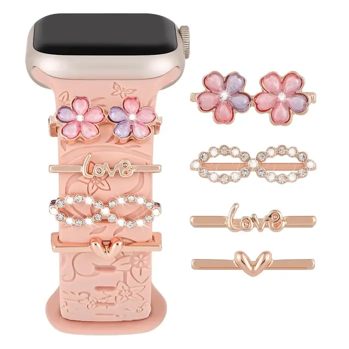 Breloques décoratives pour bracelet Apple Watch Series 11 10 9 8 7 6 SE 42 40 49 41 45 44 mm, access