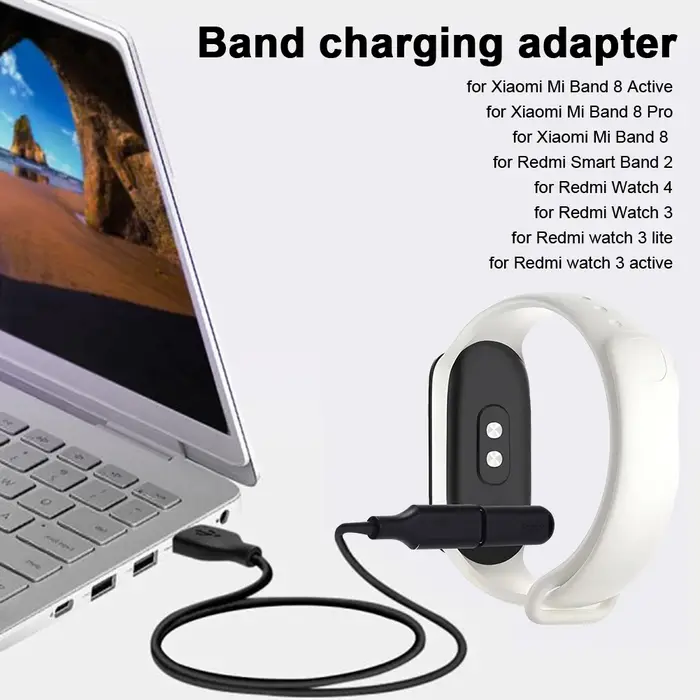 Adaptateur de chargeur magnétique pour Xiaomi Mi Band 8, connecteur de charge USB C pour montre Redmi Watch 4/3/3 Active