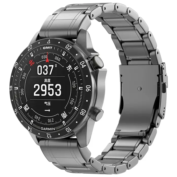 22 26mm titane Marq aviateur Bracelet de montre à ajustement rapide pour Garmin Fenix8 47mm 51mm 6Pro/5XPlus/Instinct2X
