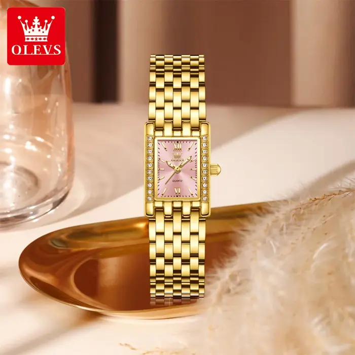 OLEVS 3700 élégant Original femmes scintillant montre à Quartz